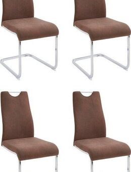 Home affaire Esszimmerstuhl Milano (Set, 4 St), (2 oder 4 Stück), Bezug in Microfaser oder Cord, Freischwinger