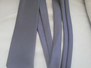 Krawatte Einfarbig Blau mit feinen Karo-Muster - Weichs