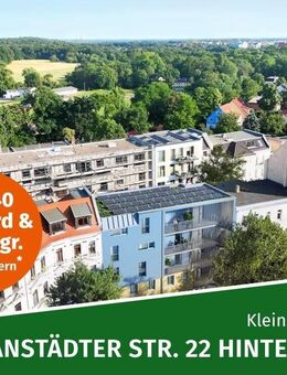 Moderne DG-Maisonette nähe Volkspark mit Süd-Balkon, 2 Bädern, Aufzug, Garage u.v.m. - Leipzig