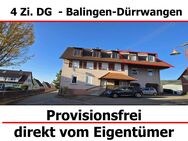 Provisionsfrei - renovierte 4 Zimmer DG-Wohnung in Balingen-Dürrwangen - Balingen