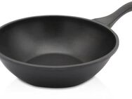 Krüger Wok Aluguss Wokpfanne LEIPZIG, 30 cm, Aluminiumguss (1-tlg), hochwertige Antihaft-Versiegelung