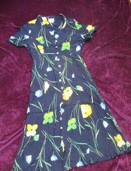 NEUw * Edel * Sommer * Romantik * Blumen * Blüten * Flower- Power * Midi * Kleid "NICE DAY" Gr. 38- 40/ S- M * dunkel-blau * hell- blau * gelb * grün * - Riedlingen