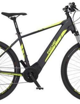 FISCHER Fahrrad E-Bike Mountainbike MONTIS 5.0i 504, 10 Gang, Kettenschaltung, Mittelmotor, 504 Wh, Pedelec, Elektrofahrrad für Damen u. Herren, MTB
