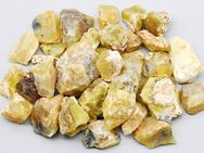 Mineralien Edelsteine – 400g Gelbopale Honig-Opal Rohsteine Gr. M ( K-511 ) - Colditz