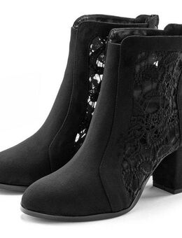 LASCANA Ankle Boot, Stiefel High-Heel-Stiefelette mit modischer Spitze und bequemen Blockabsatz