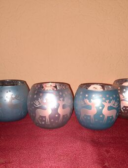 🕯️ 4 Tchibo Teelichtgläser – festlich & unbenutzt – 10 € - Walsrode