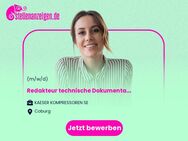 Redakteur technische Dokumentation (m/w/d) - Coburg