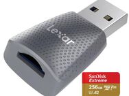 Speicherkartenleser Lexar MicroSD, USB 3.0 Typ A, SanDisk Extreme MicroSDXC 256GB mit einer Datenübertragung von bis zu 200MB/s, inkusive SD Adapter - Fürth