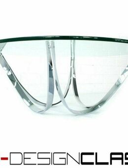 wie neu! Werner Linder für Bacher Mid Century Couchtisch Glas Chrom Vintage Coffee Table - Hamminkeln Zentrum