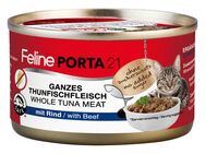 Feline Porta 21 6 x 90 g - Thunfisch mit Rind (getreidefrei)