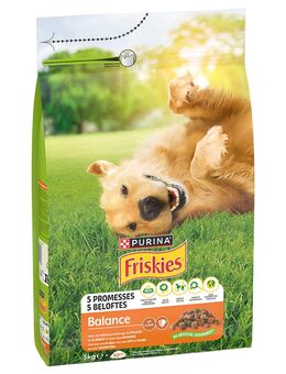 Purina FRISKIES Balance Hund mit Huhn, Rind und Gemüse - 3 kg