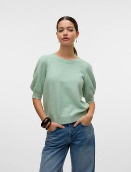 Vero Moda Strickpullover VMDOFFY 2/4 O-NECK PULLOVER GA NOOS mit leichten Puffärmeln