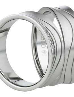 Partnerringe Edelstahl schlicht AB828-AB829 - Aholming