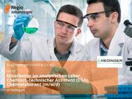 Mitarbeiter im analytischen Labor, Chemisch-technischer Assistent (CTA), Chemielaborant (m/w/d) - Stuttgart