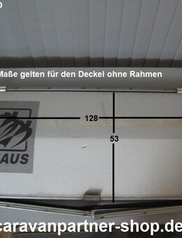 Knaus Wohnwagen Gaskastendeckel gebraucht ca 128 x 53 - Bugfrontdeckel / Bugklappe / Gasklappe / Flaschenkastendeckel / Flaschenkastenabdeckung - Schotten Zentrum