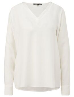 comma Langarmbluse mit Schlitz am Ärmelabschluss