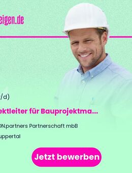 Projektleiter für Bauprojektmanagement - Wuppertal