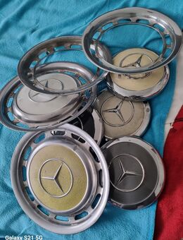 MB 4 Radkappe MB 190 SL, 300 SL und alle Ponton Modelle,2 MB Radkappen für 123,109,110,111, - Wedel