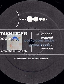 Stashrider – Voodoo 2001 Promo 12" Vinyl Tech House, Progressive Trance - München Bogenhausen
