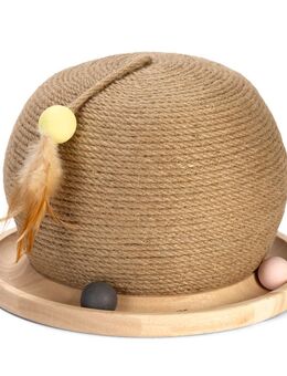 Designed by Lotte Holz-Kratzball mit Kugelbahn - Ø 29,5 x H 22 cm