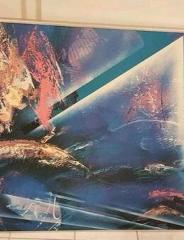 **Wandbild/Druck Acrytechnik überw. blau/lila, g.Z.**groß** - Mühltal