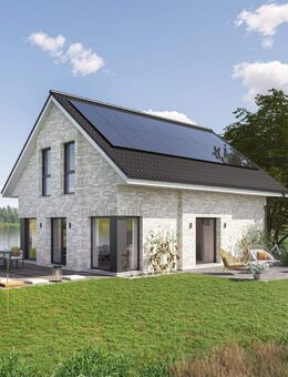 Danhaus, der einzige Fertighausanbieter, der die gemauerte Klinkerwand ohne Aufpreis im Standard hat - Lindern (Oldenburg)