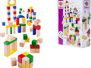 Eichhorn Holzbausteine Bunt/Natur Spielbauklötze, FSC® - schützt Wald - weltweit, Made in Germany