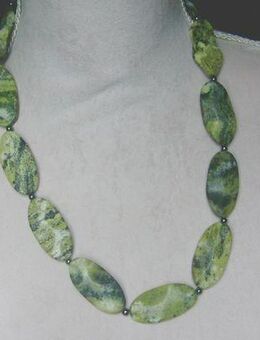 Longkette mit Türkis und Hämatit - Stemmen