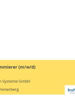 SPS Programmierer (m/w/d) - Weiler-Simmerberg