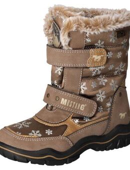 Mustang Shoes Winterstiefel, Winterstiefel, Klettstiefel in bequemer Weite
