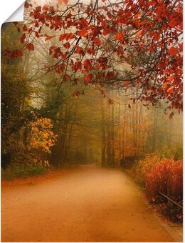 Artland Poster Herbst im Park, Vier Jahreszeiten (1 St), ohne Rahmen