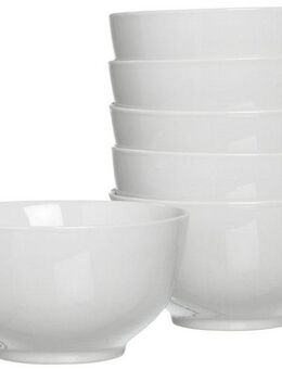 Ritzenhoff & Breker Müslischale Bianco, Porzellan, (Set, 6-tlg), klassisch-schlichte Grundform, 800 ml