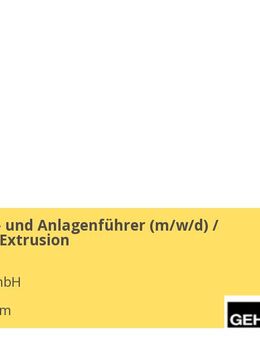 Maschinen- und Anlagenführer (m/w/d) / Kunststoff-Extrusion - Mannheim