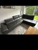 Leder Couch Anthrazit in 33335