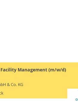 Teamleiter Facility Management (m/w/d) - Osnabrück