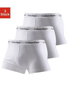 Calvin Klein Underwear Trunk Low Rise Trunk 3 PACK (3-St) mit weißem Webbund
