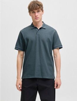 Jack & Jones Poloshirt JJEAUSTIN POLO SS NOOS mit Logo Stickerei