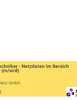 Meister / Techniker - Netzdaten im Bereich Fernwärme (m/w/d) - Nürnberg