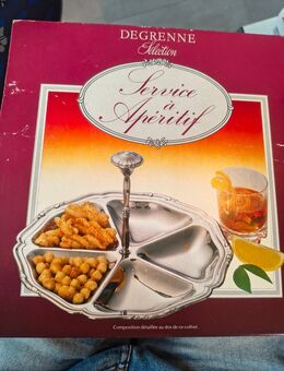 Serviertablett aus Aluminium, Service á Apéritif - Bibertal
