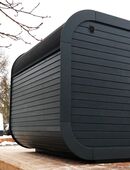 Sauna Gartensauna CUBE L330 B235cm Vorraum Fichte Wohnstatt in 33397