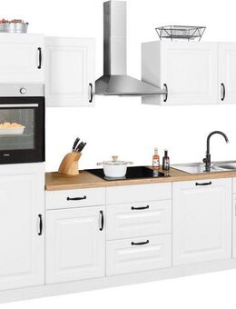 wiho Küchen Küchenzeile Erla, mit E-Geräten, Breite 280 cm