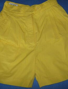 NEU * Pinup- Style * Original VINTAGE * High- Waist * Bermuda- Short "ESCADA" Original * Gr. 32- 34/ XS * sonnen- gelb * - Riedlingen