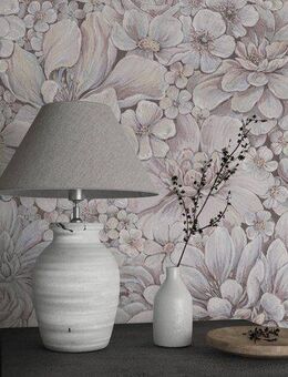 Marburg Vliestapete Flower, geprägt, matt, Blattmotiv moderne Tapete für Wohnzimmer Schlafzimmer Küche