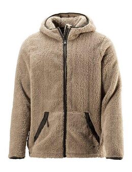 John Devin Kapuzenstrickjacke in weichem Teddyfleece