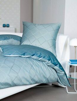 Janine Wendebettwäsche J. D. 87053, Mako-Satin, 2 teilig, Bettwäsche aus Baumwolle, Bettwäsche mit Rauten-Design