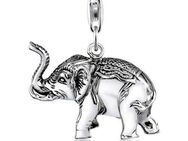 Nenalina Charm-Einhänger Anhänger Elefant Groß Tier Reise 925 Silber
