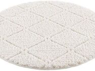 Carpet City Hochflor-Teppich Focus 2997, rund, Höhe: 20 mm, Boho-Teppich, Hochtief-Muster/ 3D-Effekt, für Wohnzimmer, Schlafzimmer