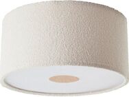 LeGer Home by Lena Gercke Deckenleuchte Debora, ohne Leuchtmittel, Teddy-Stoff, Ø 45 cm, E27, beige