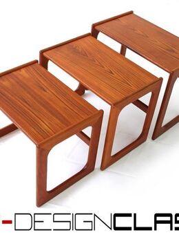 wie neu! Salin Nyborg Danish Mid Century Nesting Table Vintage Teak Satztische - Hamminkeln Zentrum
