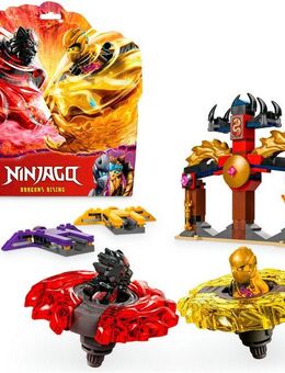 LEGO® Drachen-Spinjitzu Battle Pack (71826), LEGO Ninjago Konstruktionsspielsteine, (186 St), Made in Europe